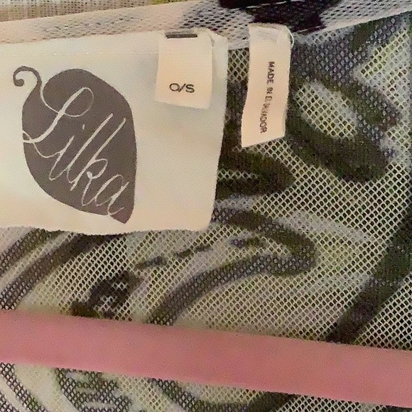 Lilka sheer beach cover or wrap Beige Brown swirls one size this is stretchy🐆 - Picture 5 of 8